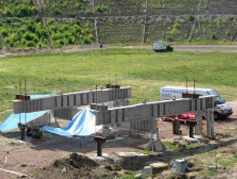 próbne obciążenie z użyciem pali kotwiących